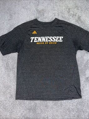 Gray Adidas Tennessee Volunteers Vols Brick Bu Brick T Shirt Rocky Top L